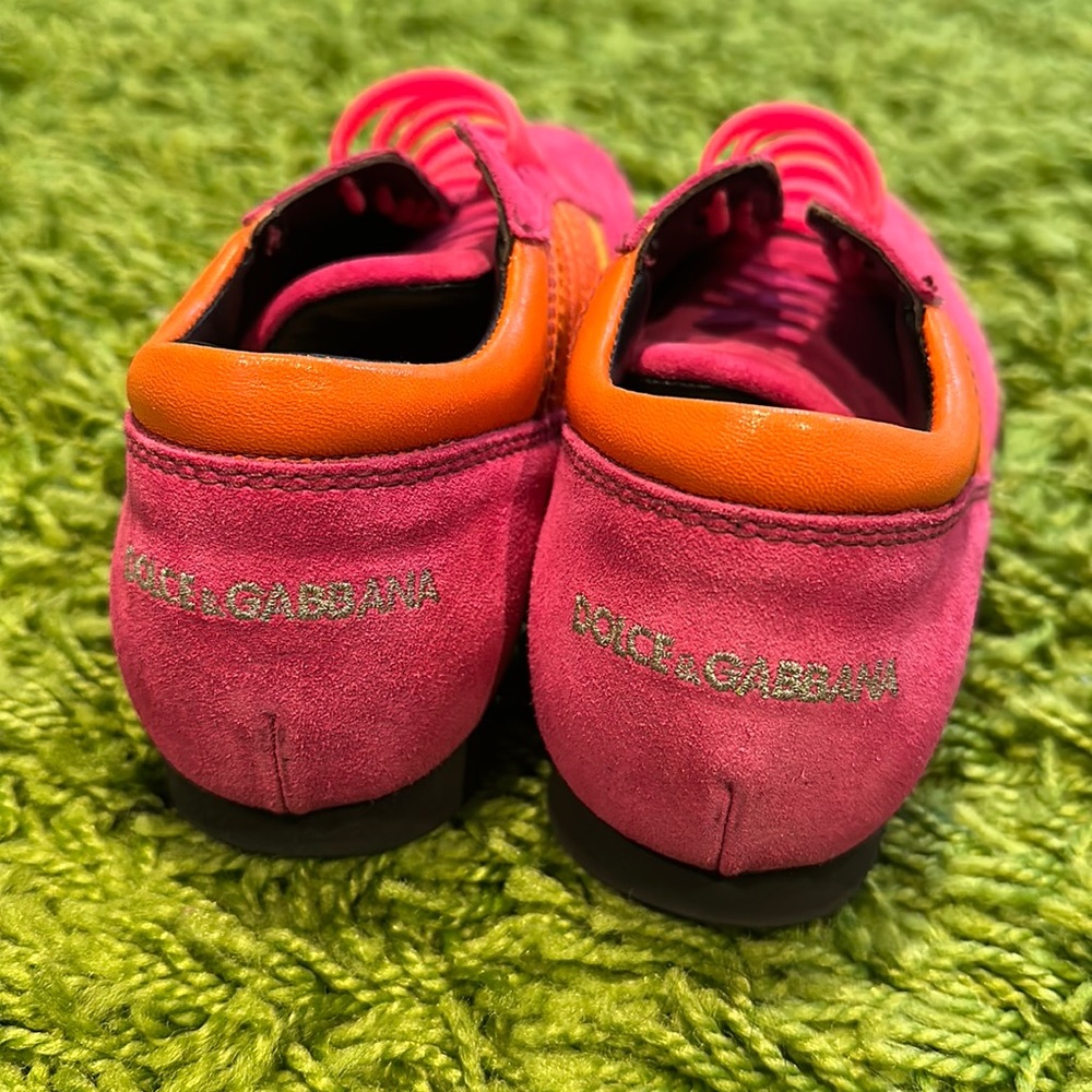 Dolce and Gabbana Pink Sneakers